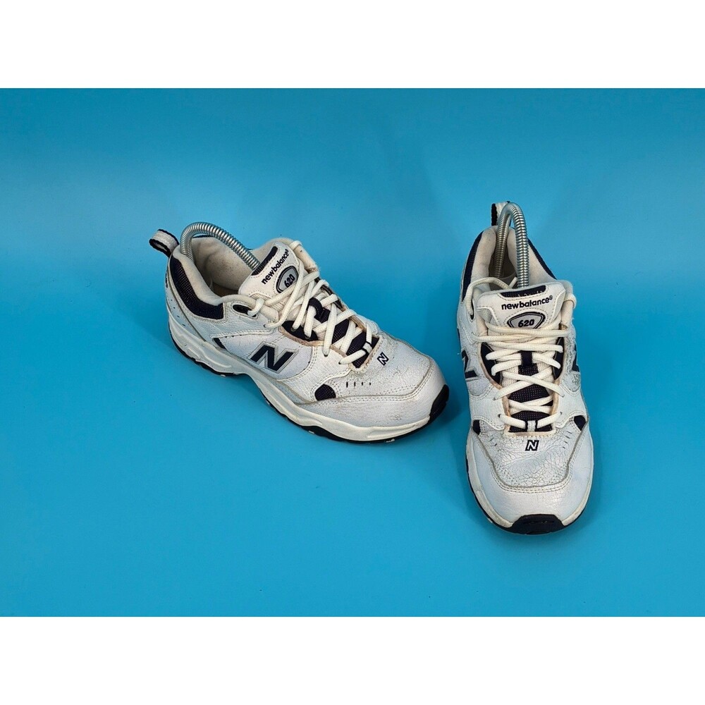 New Balance 620 KX620WNG Big Kids 5.5 White Navy Sneakers Women’s 7